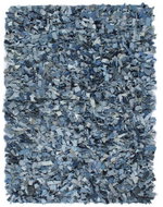 Shaggy carpet denim 80x160 cm blue - Carpet