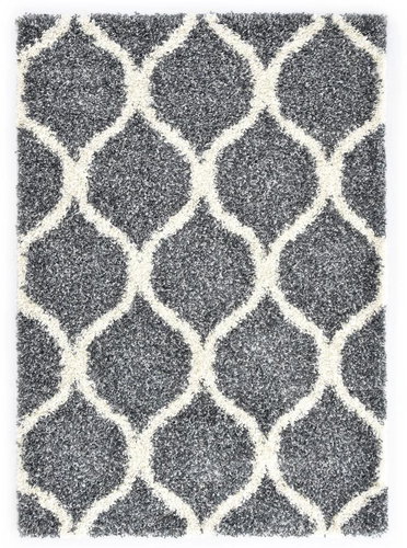 Berber rug with high pile PP blue-beige 140x200 cm - Carpet - Main image