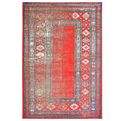 Carpet red 160x230 cm PP - Carpet - Main image