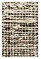 Koberec pravá kůže se srstí 160x230 cm černobílý - Koberec