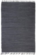 Hand-woven rug Chindi cotton 120x170 cm anthracite - Carpet