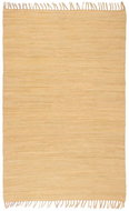 Hand-woven rug Chindi cotton 160x230 cm beige - Carpet
