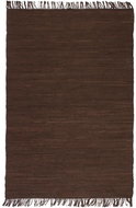 Hand-woven rug Chindi cotton 160x230 cm brown - Carpet