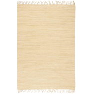 Hand-woven rug Chindi cotton 200x290 cm cream - Carpet