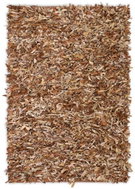 Genuine shaggy rug 190x280 cm brown - Carpet