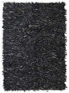 Genuine shaggy carpet 160x230 cm gray - Carpet