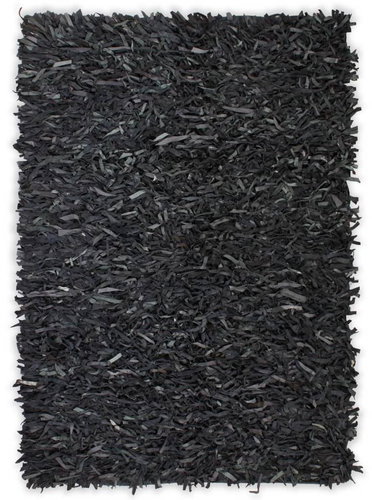 Genuine shaggy rug 190x280 cm gray - Carpet - Main image
