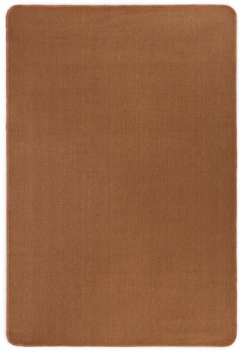 Piece jute carpet with latex backing 140x200 cm brown - Carpet - Main image