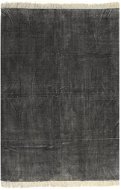 Koberec Kilim bavlnený 120 × 180 cm antracitový - Koberec