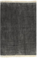 Kilim cotton carpet 160x230 cm anthracite - Carpet