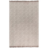 Kilim rug with a cotton pattern 120x180 cm colour taupe - Carpet