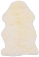 Koberec z ovčej kože 60 × 90 cm biely - Kožušina