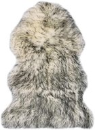 Sheepskin carpet 60x90 cm dark grey brindle - Fur
