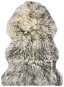 Sheepskin carpet 60x90 cm dark grey brindle - Fur