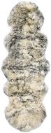 Sheepskin carpet 60x180 cm dark grey brindle - Fur