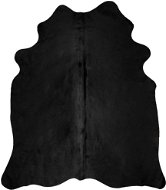 Koberec z pravej hovädzej kože čierny 150 × 170 cm - Kožušina