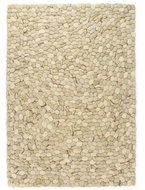 Carpet wool pebbles 120x170 cm beige-gray-brown-chocolate - Carpet