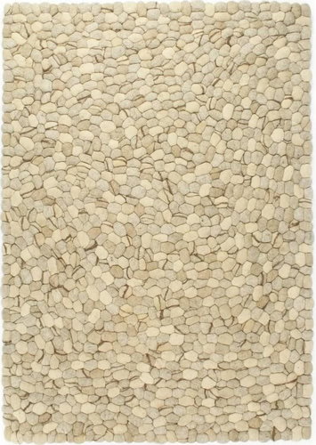 Carpet Wool Pebbles 140x200cm Beige-Grey-Brown-Chocolate - Carpet - Main image