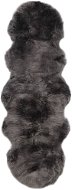 Sheepskin carpet 60x180 cm light grey - Fur