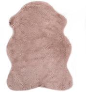 Carpet 65x95 cm faux rabbit fur old pink - Carpet