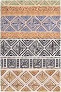 Carpet with multicoloured print 120x170 cm polyester - Carpet