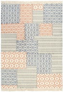 Hand-woven carpet Kilim cotton 160x230 cm colour print - Carpet