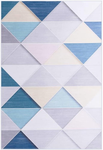 Carpet with multicoloured print 160x230 cm textile - Carpet - Main image