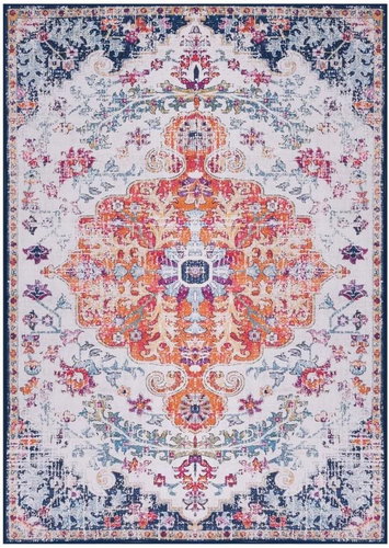 Carpet with multicoloured print 120x160 cm textile - Carpet - Main image