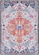 Carpet with multicoloured print 140x200 cm textile - Carpet