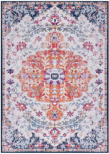 Carpet with multicoloured print 160x230 cm textile - Carpet - Main image