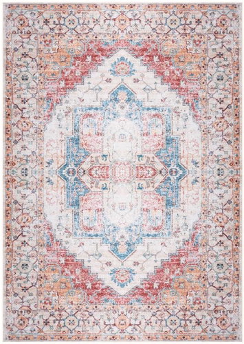 Carpet with multicoloured print 120x160 cm textile - Carpet - Main image