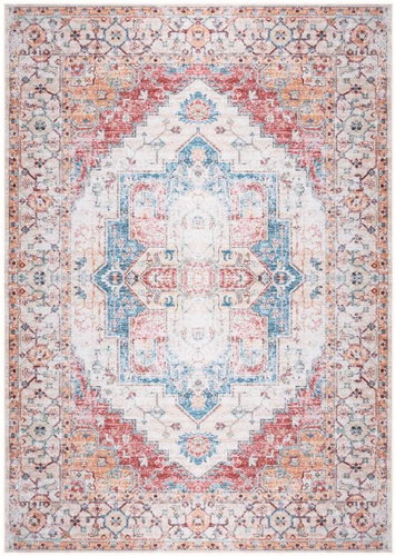 Carpet with multicoloured print 140x200 cm textile - Carpet - Main image