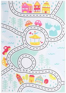 Carpet with multicoloured print 160x230 cm textile - Carpet