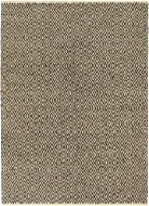 Ručně tkaný koberec Chindi kůže bavlna 120×170 cm černý - Koberec