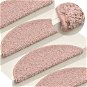 Carpet stair treads 15 pcs light pink 65×21×4 cm - Stair Treads