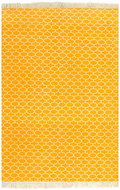 Koberec Kilim se vzorem bavlněný 120×180 cm žlutý - Koberec