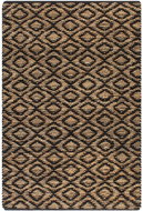 Ručně tkaný kusový koberec z juty 120×180 cm přírodní a černý - Koberec