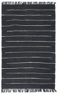 Ručne tkaný koberec Chindi bavlna 120 × 170 cm antracitový - Koberec