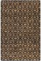 Ručně tkaný kusový koberec z juty 160×230 cm přírodní a černý - Koberec