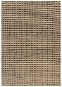 Ručně tkaný kusový koberec z juty 160×230 cm přírodní a černý - Koberec