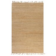 Ručně tkaný kusový koberec z juty 160×230 cm přírodní - Koberec