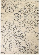 Moderní koberec s květinovým vzorem 180×280 cm béžovo-modrý - Koberec