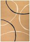 Moderní koberec s kruhovým vzorem 180×280 cm hnědý - Koberec