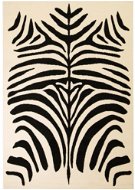Modern szőnyeg zebra mintával, 180×280 cm, bézs-fekete - Szőnyeg