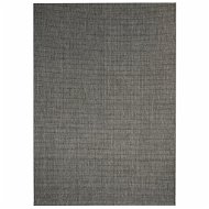 Venkovní/vnitřní kusový koberec, sisal vzhled 180x280cm tm.šedý  - Koberec