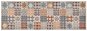 Kuchynský koberec prateľný farebná mozaika 45 × 150 cm - Koberec