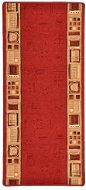 Koberec behúň gélový podklad červený 67 × 150 cm - Koberec