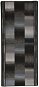 Koberec běhoun gelový podklad černý 67×120 cm - Koberec