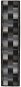 Koberec běhoun gelový podklad černý 67×300 cm - Koberec