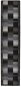 Koberec běhoun gelový podklad černý 67×400 cm - Koberec